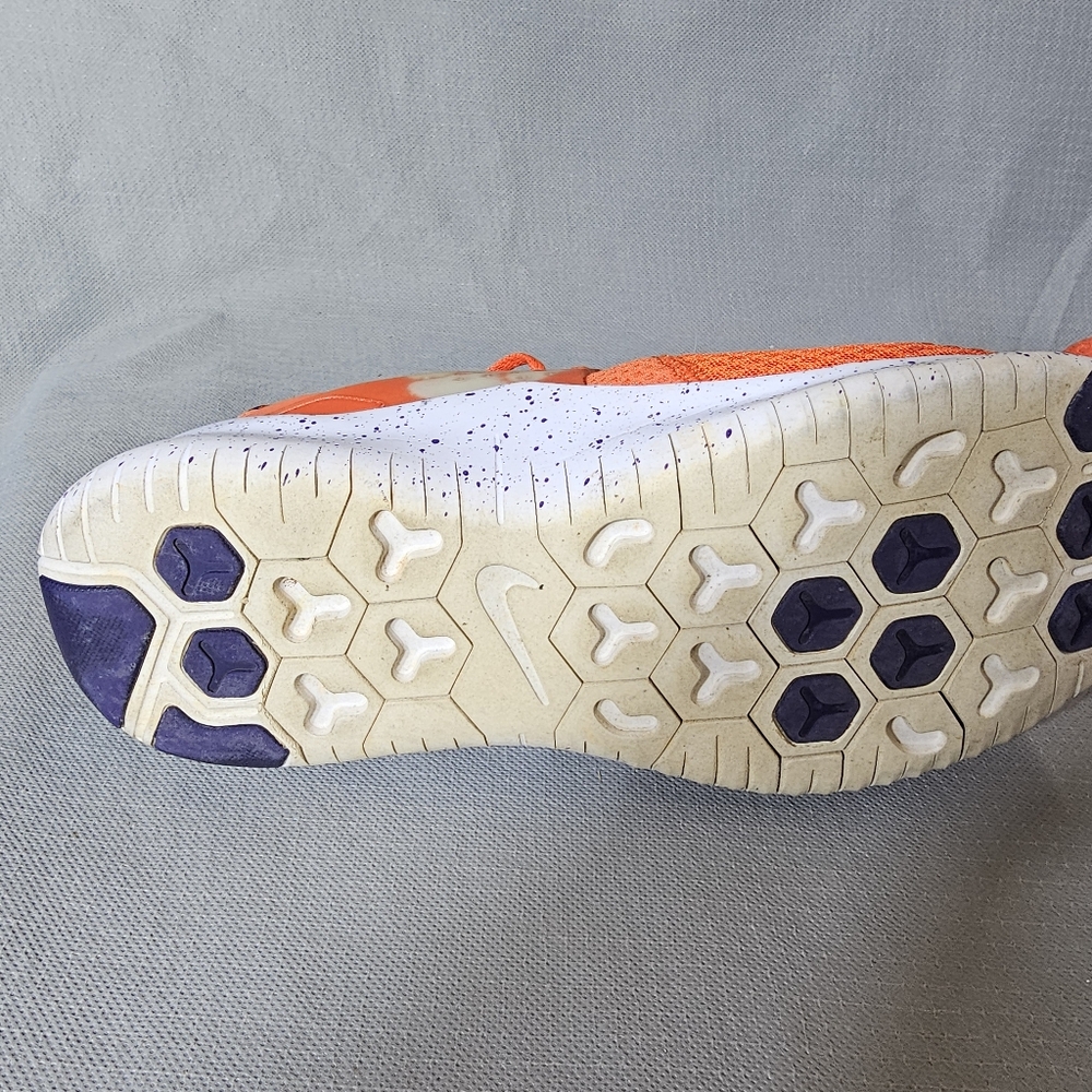 Nike Mens TR8 Clemson Tigers AR0427-800 Orange Lace Up Running Sneakers Size 12. - Picture 3 of 5